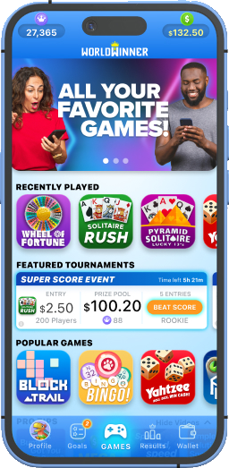 WorldWinner screen 1