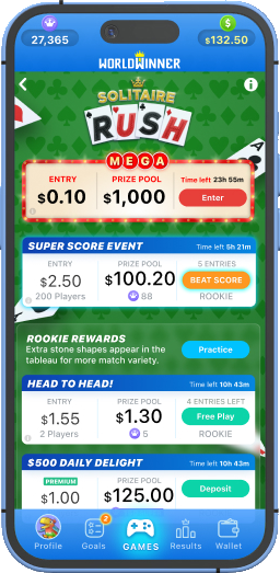 WorldWinner screen 2